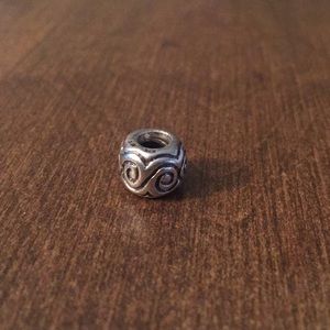 Pandora black spiral charm